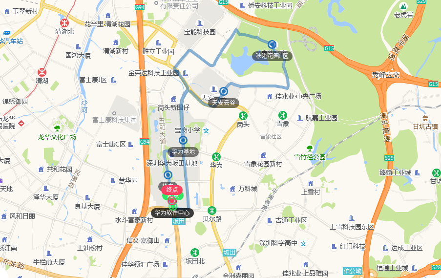 4月11日，华为片区新开1条公交高峰专线1.png