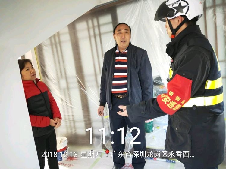 物业公司日常检查装修户安全措施佩戴，防火漏电检查，违规操作和出入卡检查及宣教